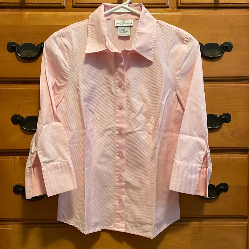 Light Pink Tailored Fit Button Down